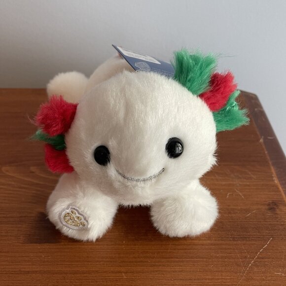Build-A-Bear Mini Beans Festive Fun Axolotl Plush - Picture 1 of 8